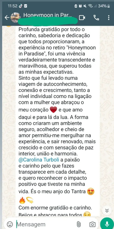 Depoimento WhatsApp 1